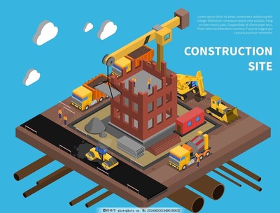 建筑工地矢量素材